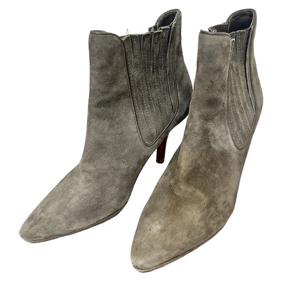 Cole Haan - Air Nike Sole Short Booties Grey Suede Boots size 9.5 - Picture 10 of 12